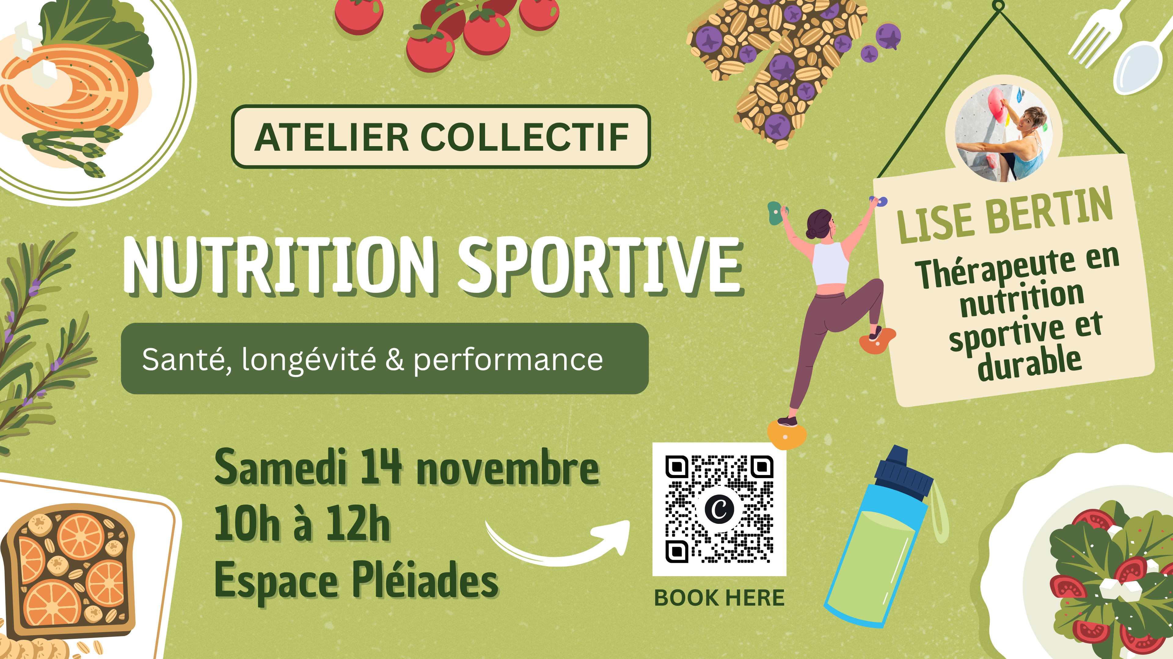 Atelier nutrition sportive : santé, longévité et performance