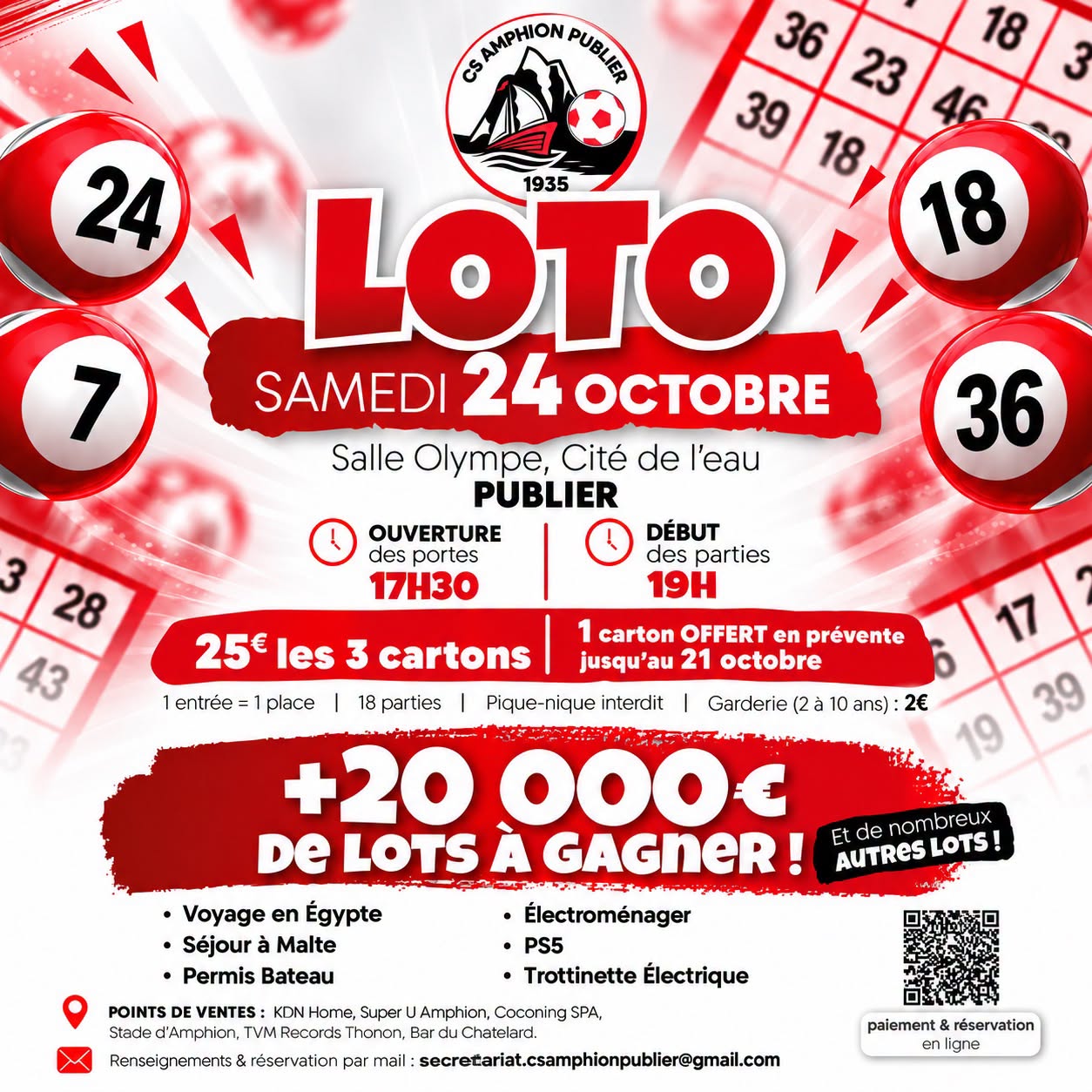 LOTO DU CS AMPHION PUBLIER